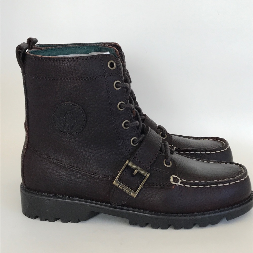 Polo Ralph Lauren NWT Leather Kids Boots